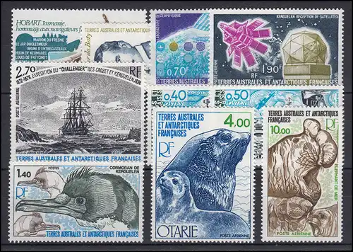 Antarctique français - 126-135 millésime 1978/79 kpl., post-fraîchissement / MNH **