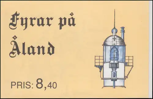 Aland Carnets de marques 1 phares, ESSt 8.5.1992