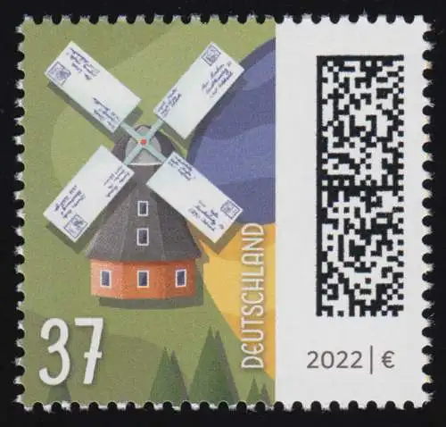 3703 moulin 37 cents, autocollant, ** frais de port