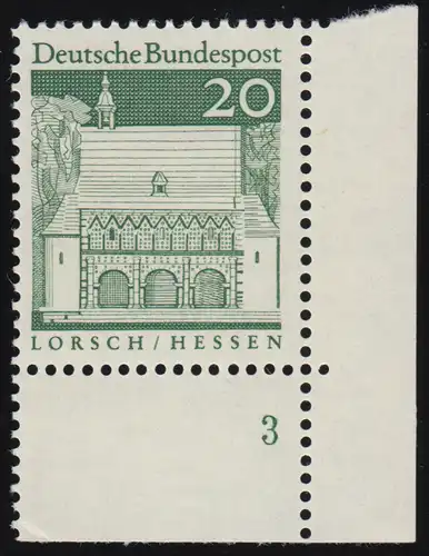 491 Bauwerke 20 Pf Lorsch ** FN3