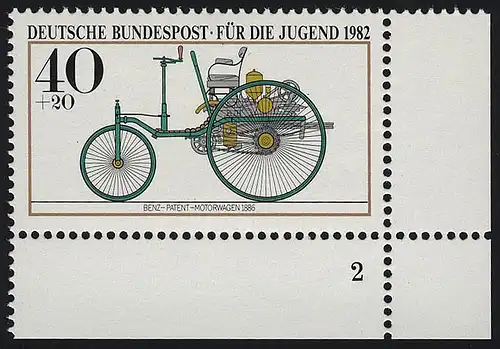 1123 Jugend Kraftfahrzeuge Benz 40+20 Pf ** FN2