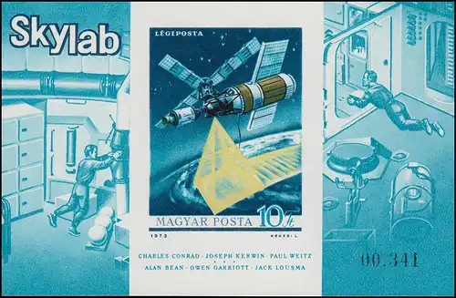 Block 101B Raumstation SKYLAB 1973, Block ungezähnt **