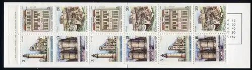 Grèce Carnets de marques 10 capitales provinciales, frais de port ** / MNH