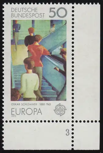 841 Europa 50 Pf Gemälde ** FN3