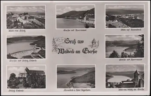 Pays Post 16 ÈTRE MER SUR LES OBLIGATIONS DE BAD PAYS 3.8.1950 AK Waldeck avec 9 images