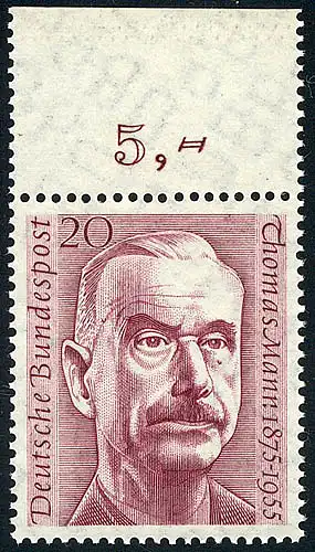 237 Thomas Mann ** Oberrand durchgezähnt