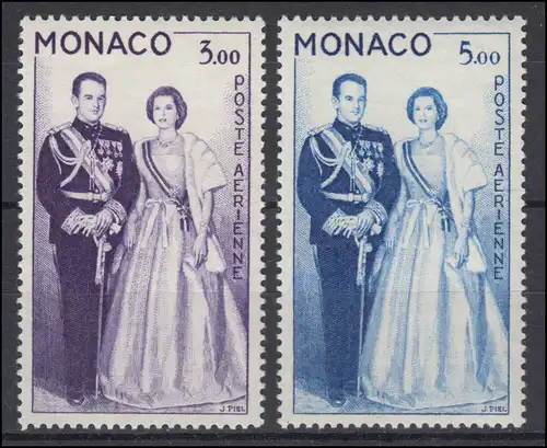 Monaco 655-656 Paire de princes, nouvelle monnaie, ensemble complet, frais de port **