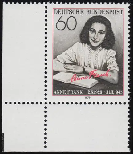 1013 Anne Frank ** Ecke u.l.