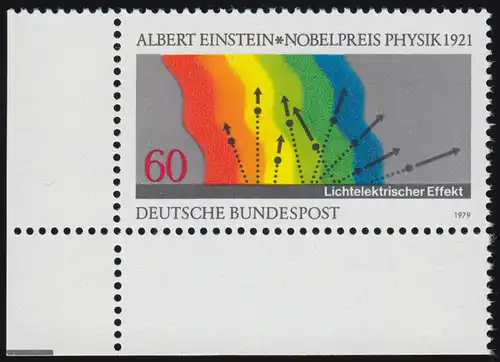 1019 Nobelpreisträger Physik Einstein ** Ecke u.l.