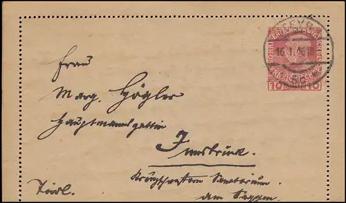 Österreich Kartenbrief 47 Regierungsjubiläum Kaiser Franz Joseph STEYR 1 16.1.16