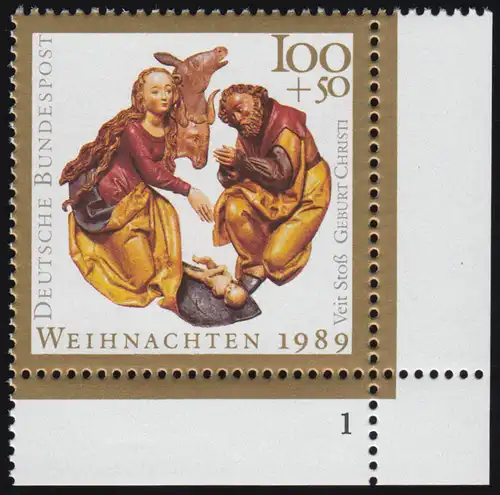 1443 Weihnachten 100+50 Pf ** FN1