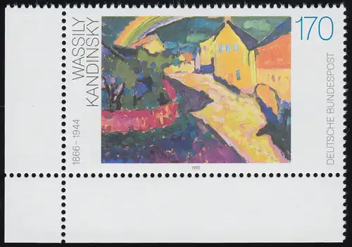 1619 Deutsche Malerei 170 Pf Kandinsky ** Ecke u.l.