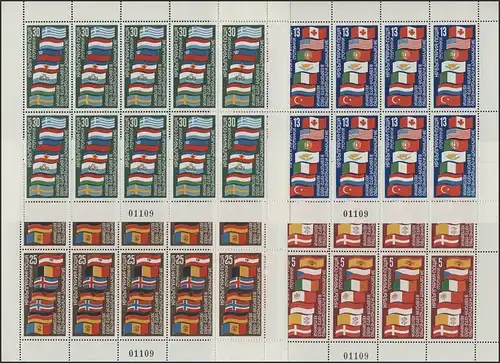 Bulgarien 3138-3141 KSZE-Konferenz 1982: Kleinbogen-Satz ** / MNH