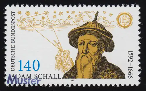 1607 Astronom Johann Adam Schall von Bell, Muster-Aufdruck