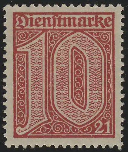 17 10 Pf. MIT 21 in den Ecken, **