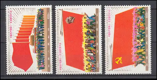 China 1364-1366 Nationalkongress der Kommunistischen Partei, Satz ** / MNH