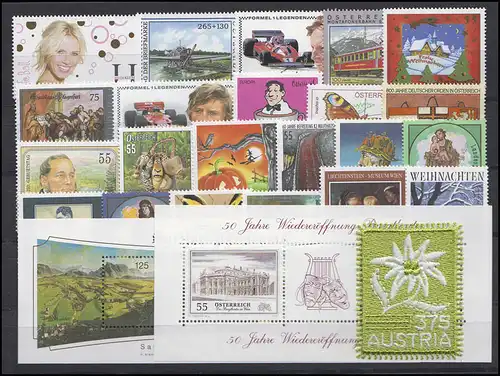 2506-2563 Österreich-Jahrgang 2005 komplett, postfrisch **