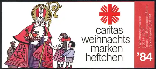 Caritas/Noël 1984 Saint Nicolas 50 Pf, 5x 729, ESSt Berlin