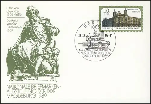 P 103 Magdeburg & Otto von Guericke 1989 10 Pf, ESSt Berlin