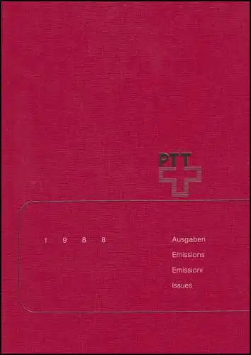 PTT-Jahrbuch Schweiz 1988, postfrisch