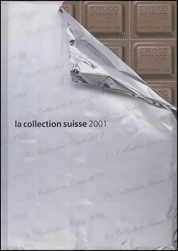 PTT-Jahrbuch Schweiz 2001, alle Marken mit Ersttagsstempel
