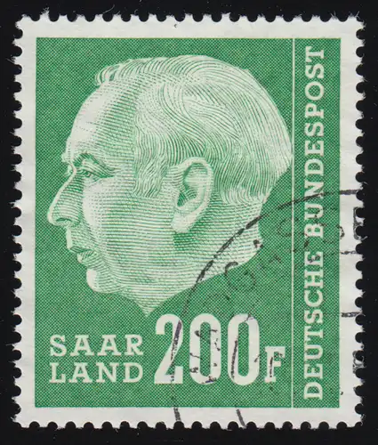 Saarland 427 Heuss 200 Fr 1957, O