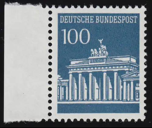 510 Brandenb. Tor 100 Pf Seitenrand li. ** postfrisch