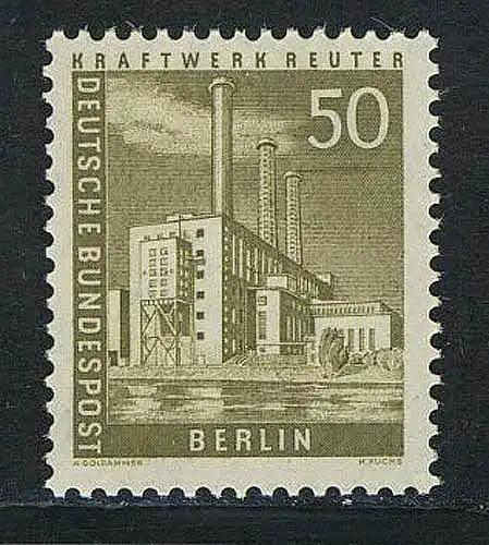 150 Berliner Stadtbilder Kraftwerk Reuter 50 Pf **