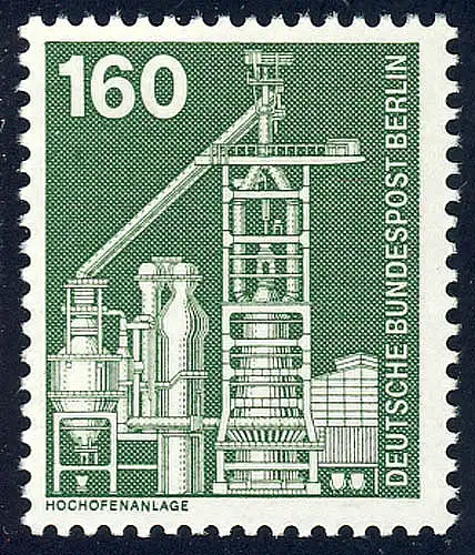 505 Industrie Technik 160 Pf Großhochofen ** ALTE Fluoreszenz