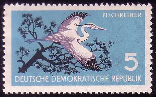 688 Naturschutz Fischreiher 5 Pf **