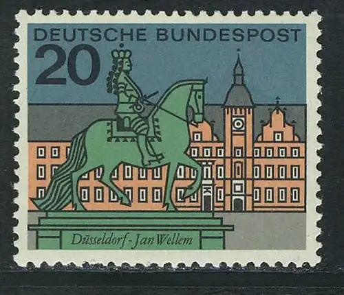 423 Hauptstädte 20 Pf Düsseldorf ** postfrisch