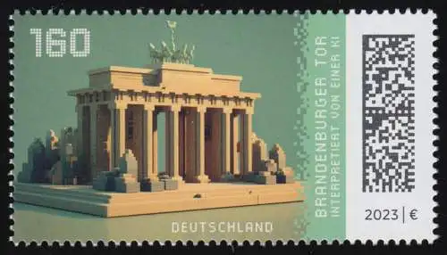 3796 Brandenburger Tor, nassklebend, postfrisch **/MNH