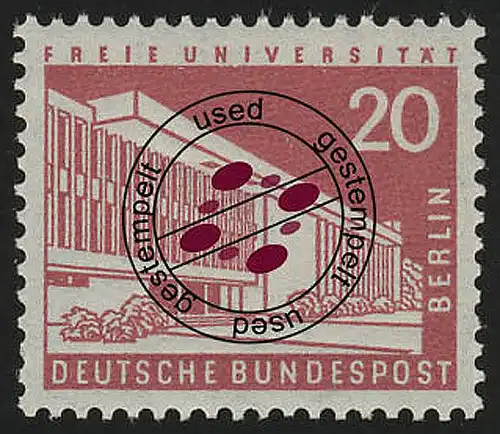 146wv geriffelt Stadtbilder Henry-Ford-Bau 20 Pf O