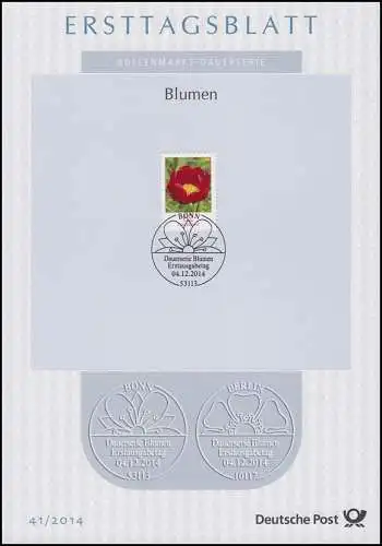 ETB 41/2014 Blumen, Pfingstrose 62 Cent