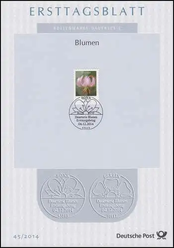 ETB 45/2014 Blumen, Türkenbund 440 Cent