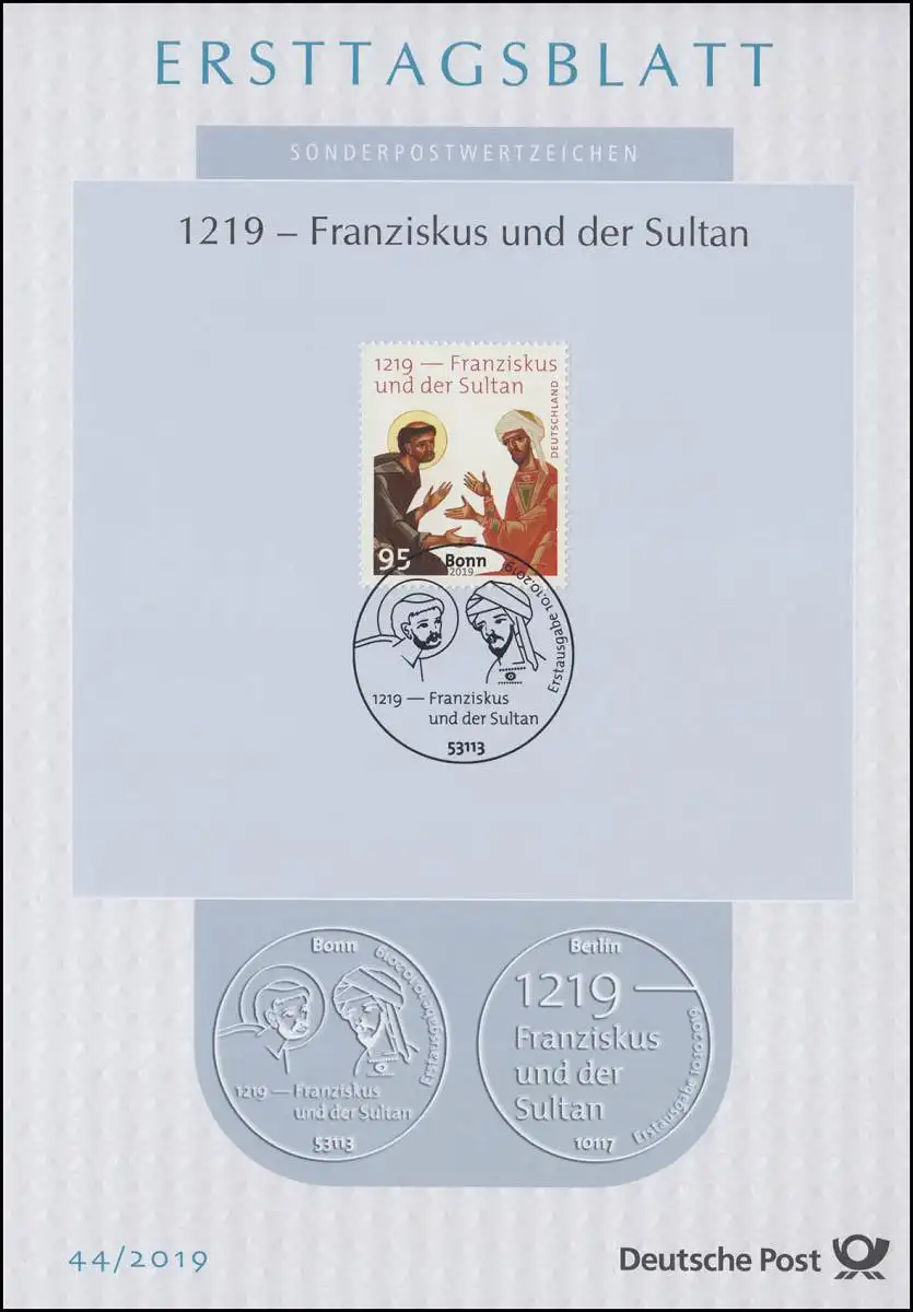 ETB 44/2019 Treffen von Franz von Assisi mit Sultan al-Kamil Muhammad al-Malik