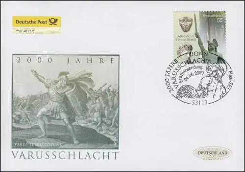 2741 Varus-Bataille - autocollant, Bijoux-FDC Allemagne exclusif