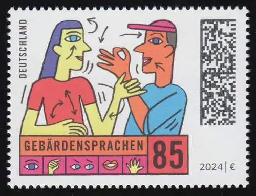 3819 Gebärdensprachen, Gehörlose, postfrisch **/MNH