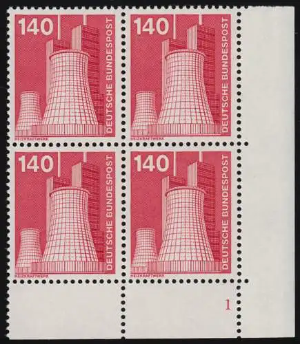 856 Industrie 140 Pf Heizkraftwerk ALTE Fluo ** Vbl FN1