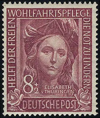 117 Elisabeth von Thüringen 8+2 Pf ** postfrisch