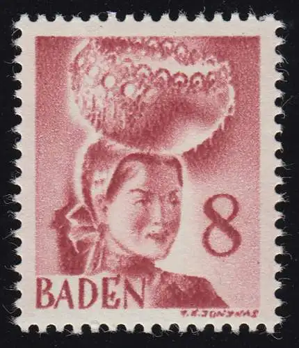 Baden 32y I Freimarke 8 (Pf.) **