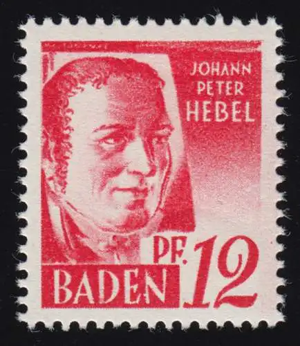 Baden 18y III Freimarke 12 Pf. **