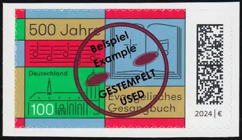 3810 Evangelisches Gesangbuch, selbstklebend, O gestempelt