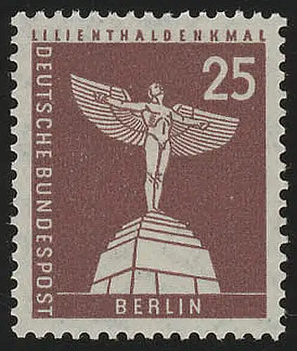 147wv geriffelt Stadtbilder Lilienthal-Denkmal 25 Pf **