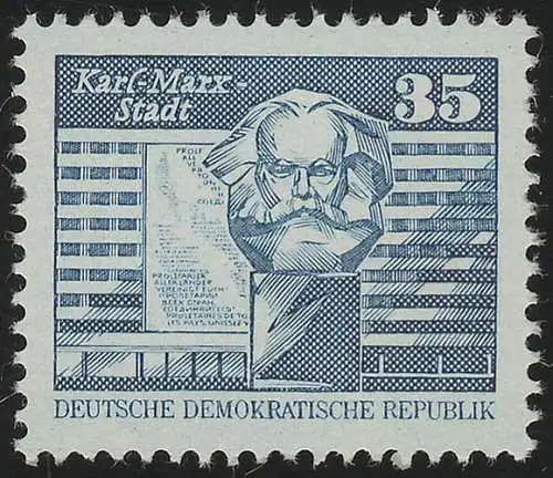 2506v Aufbau in der DDR/klein 35 Pf, Papier v, **