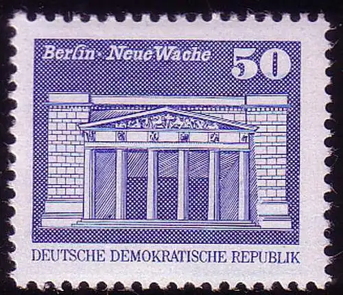 2549 Aufbau in der DDR Kleinformat 50 Pf **