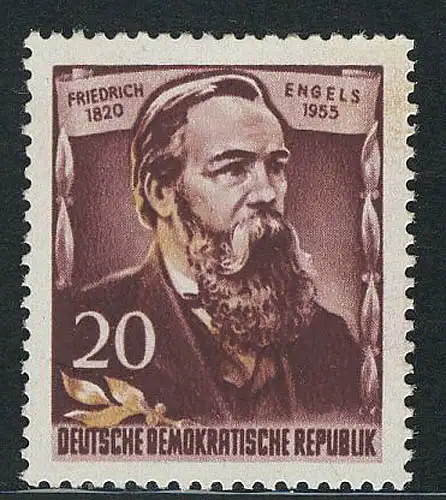 488A Friedrich Engels 20 Pf ** postfrisch