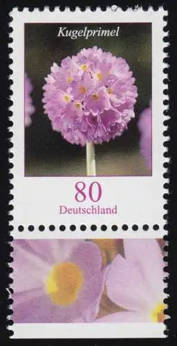 3115 Blume Kugelprimel 80 Cent aus Bogen, postfrisch **