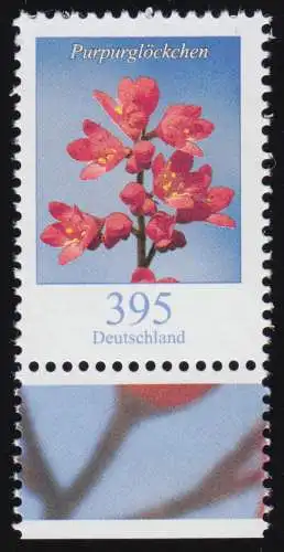 3117 Blume Purpurglöckchen 395 Cent aus Bogen, postfrisch **