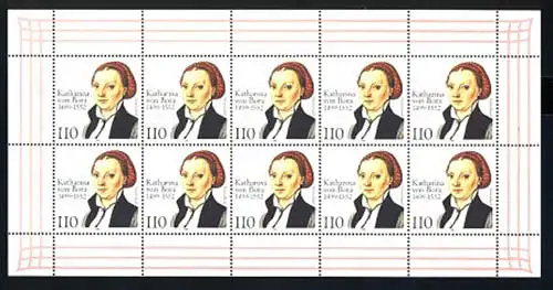 2029 Katharina von Bora - 10er-Bogen ** postfrisch / MNH